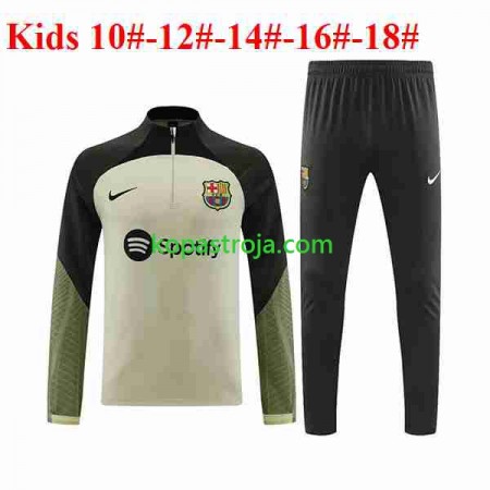 FC Barcelona Barn Tränings Sweatshirtställ Grön 2023/24